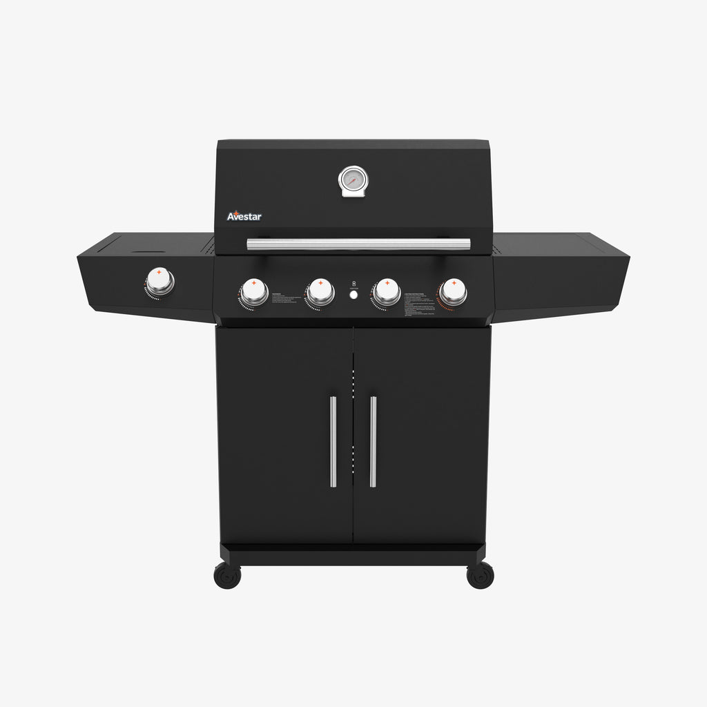 STARTER26401 | 4-Burner 62,000 BTU Gas Grill with Side Burner