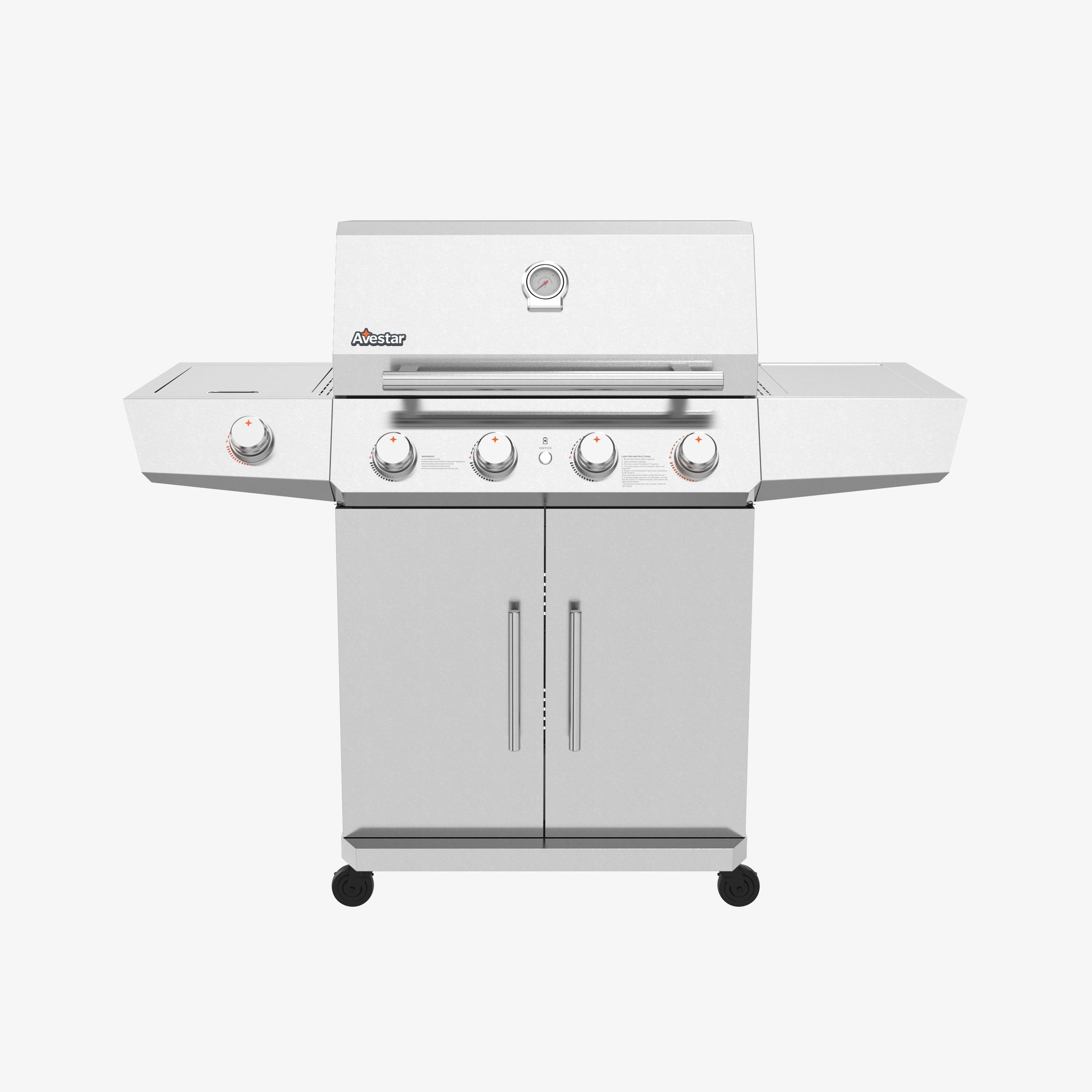 STARTER26402 | 4-Burner 62,000 BTU Gas Grill with Side Burner