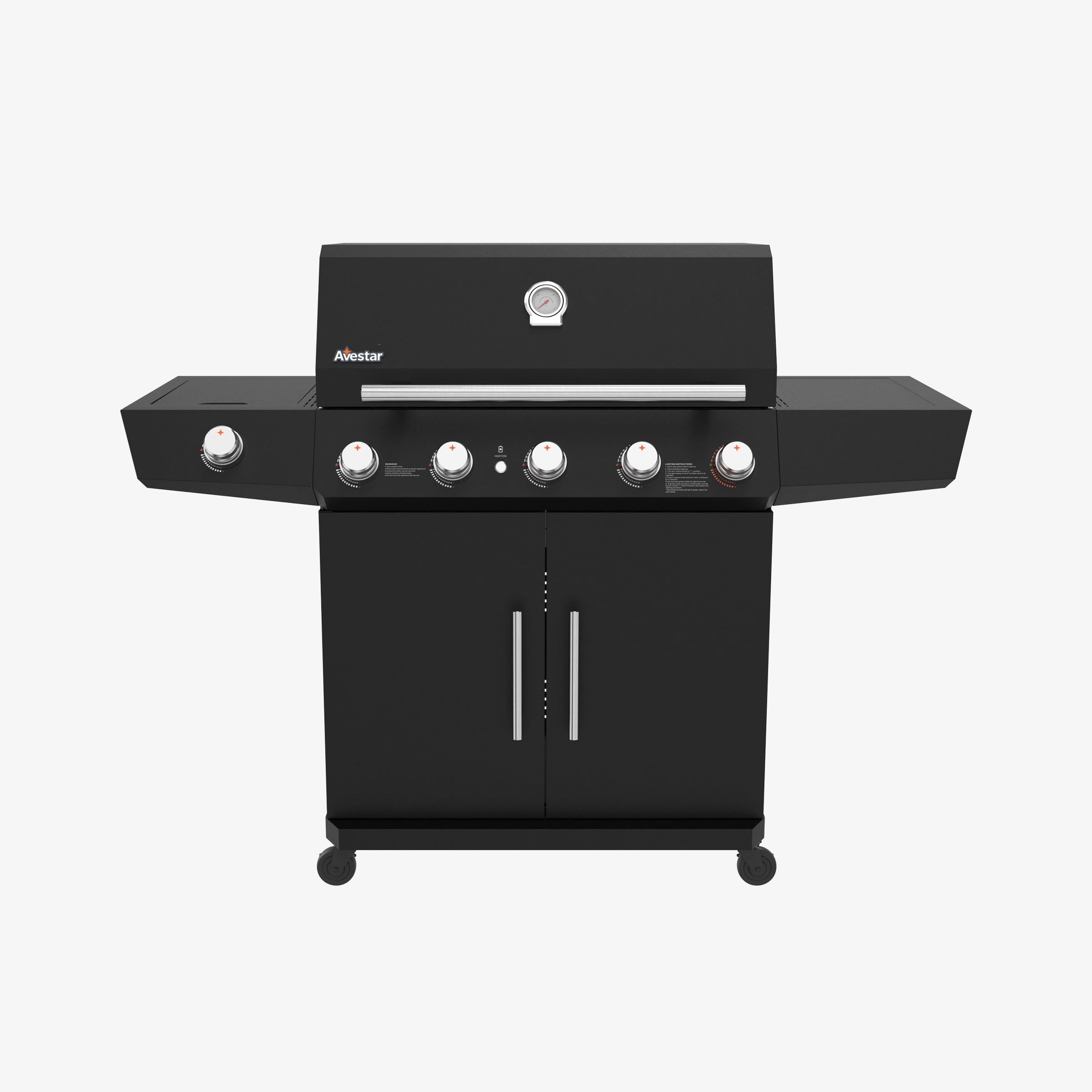 STARTER26501 | 74,000 BTU 5-Burner Gas Grill with Side Burner