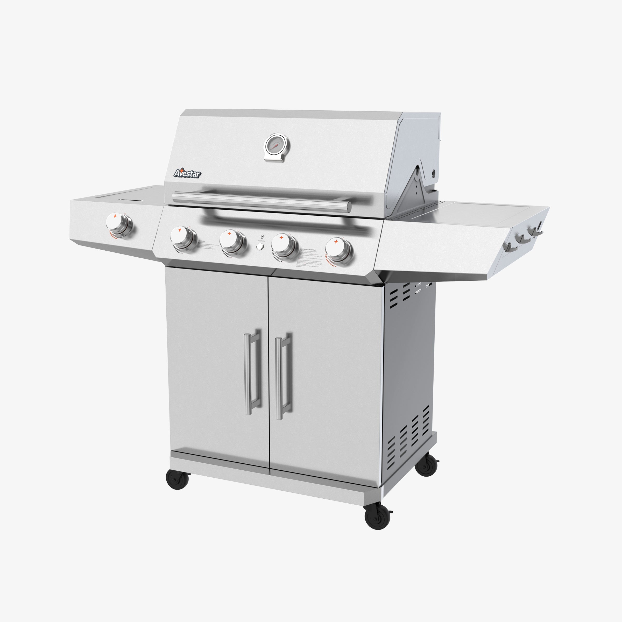 STARTER26402 | 4-Burner 62,000 BTU Gas Grill with Side Burner