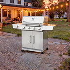 STARTER26502 | 74,000 BTU 5-Burner Stainless Steel Gas Grill with Side Burner
