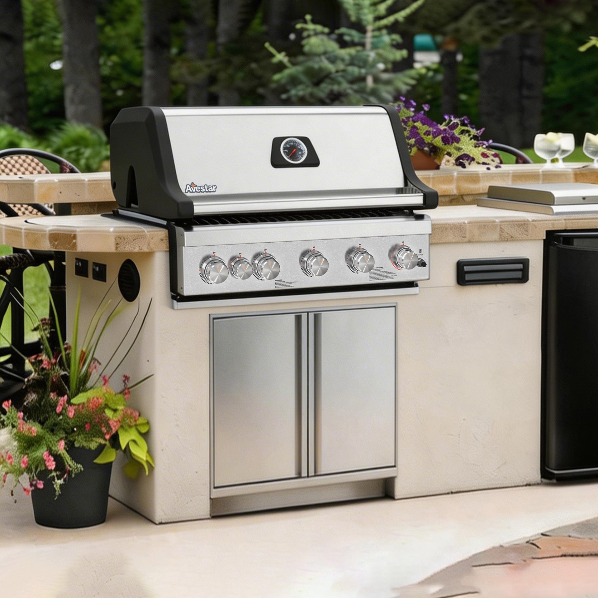 MI26501 | 32" Stainless Steel Built-in 74000 BTU Gas Grill