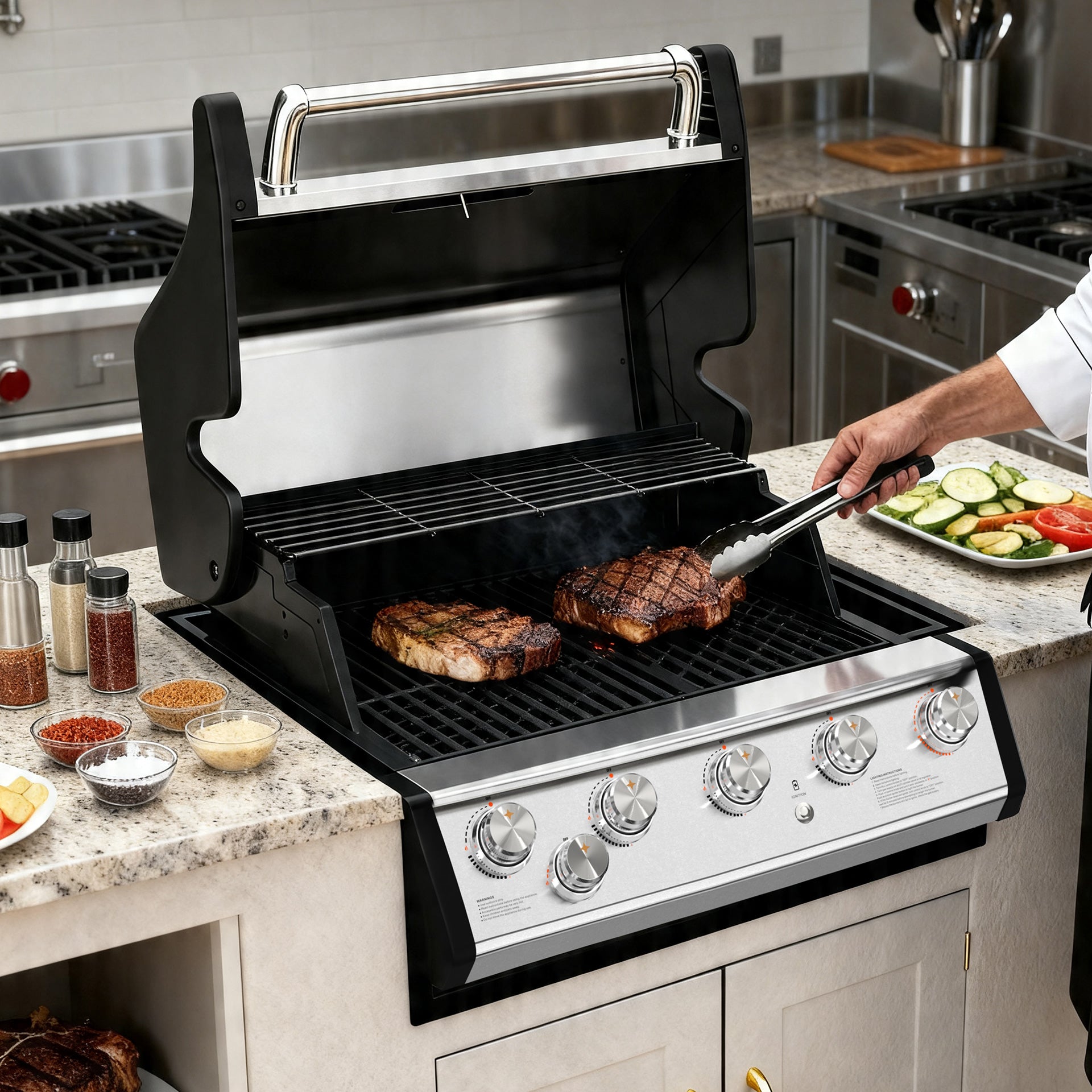 MI26502 | 32" Stainless Steel Built-in 74000 BTU Gas Grill