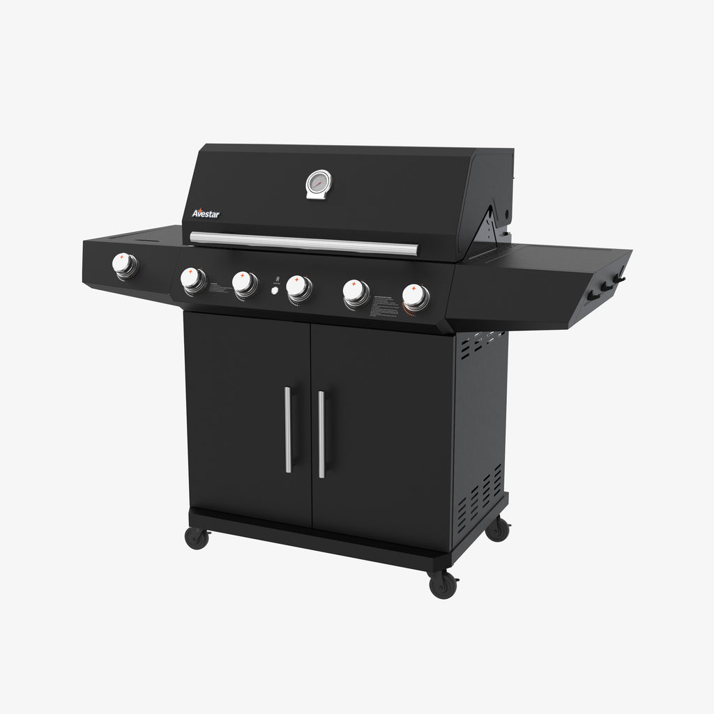 SMART26501 | 5-Burner Gas Grill with Side Burner & Smart Thermometer