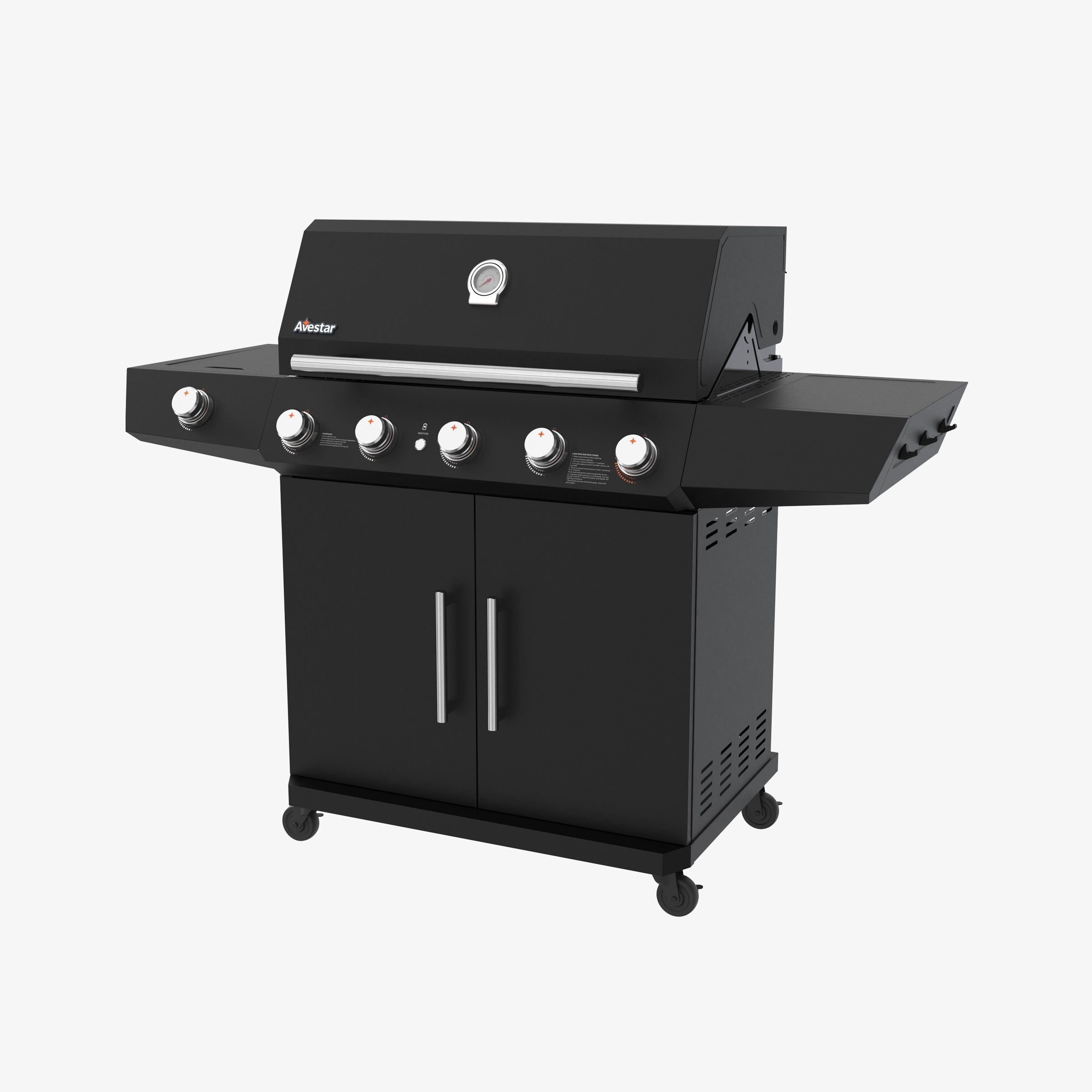STARTER26501 | 74,000 BTU 5-Burner Gas Grill with Side Burner
