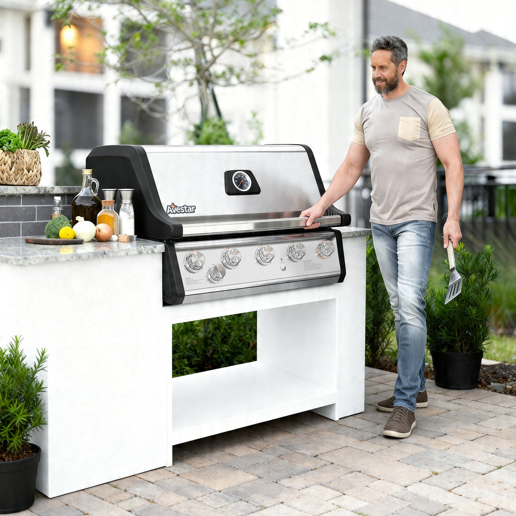 MI26502 | 32" Stainless Steel Built-in 74000 BTU Gas Grill