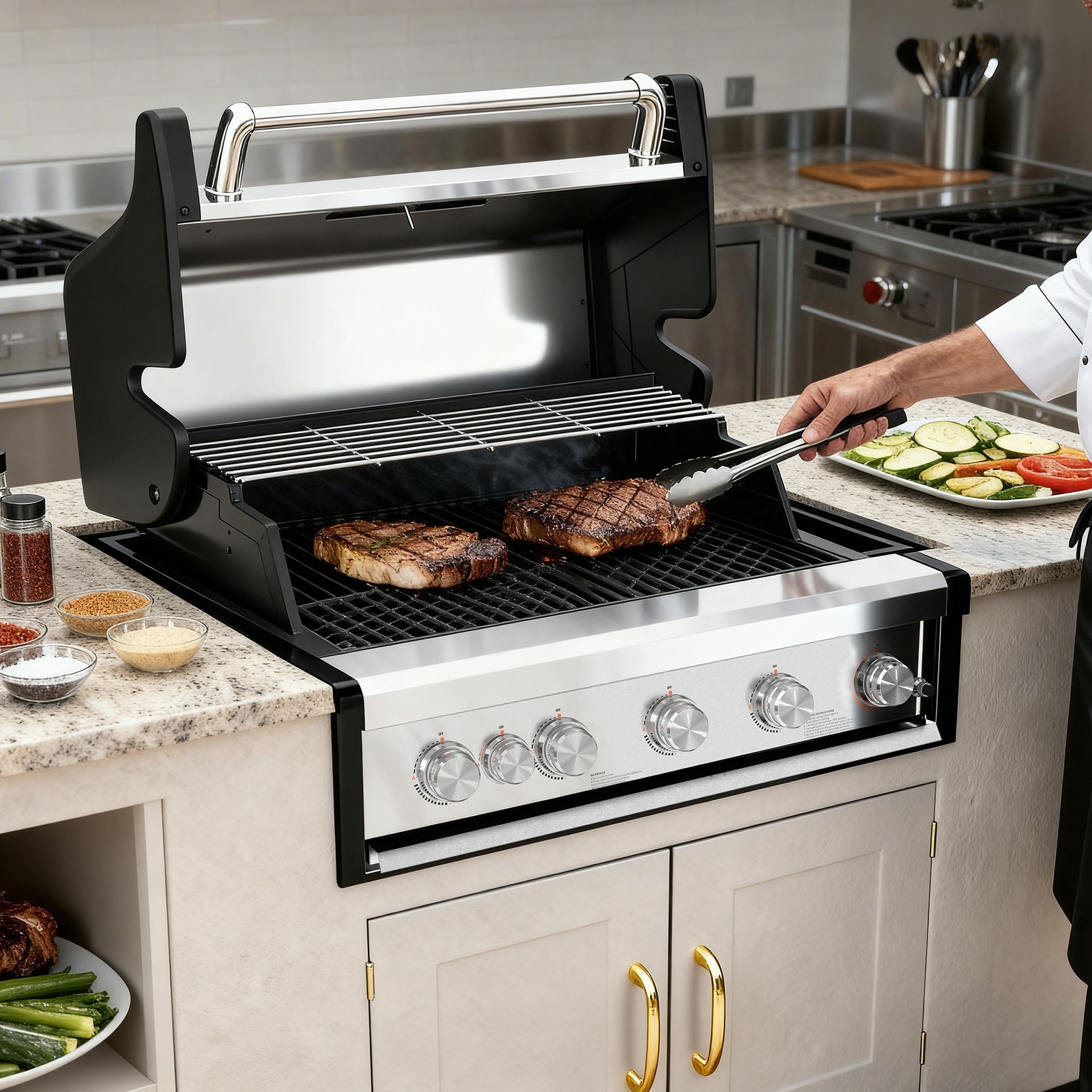 MI26501 | 32" Stainless Steel Built-in 74000 BTU Gas Grill