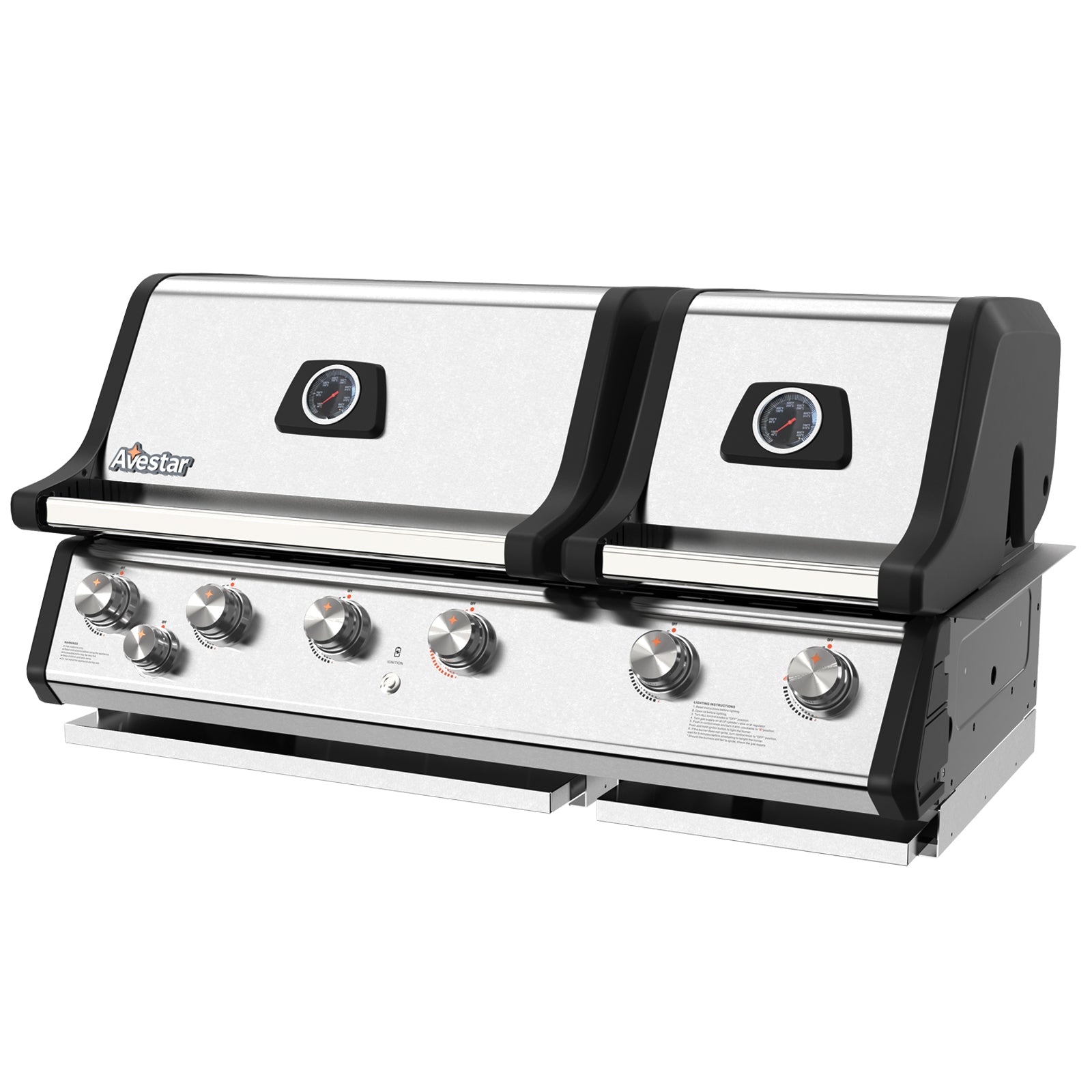 MI26601 | 6 Burners Dual-zone Built-in 86000 BTU Gas Grill